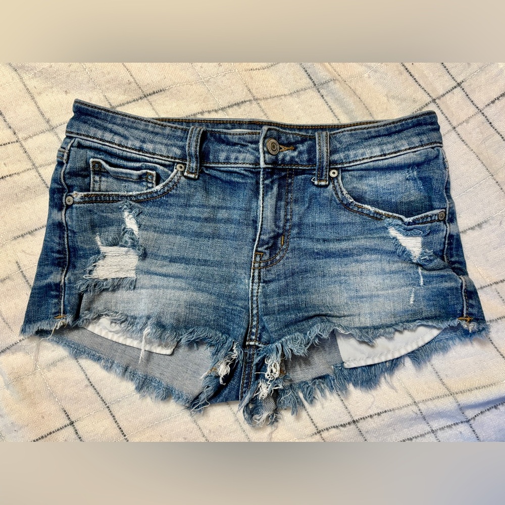 Cut-Off Denim Shorts